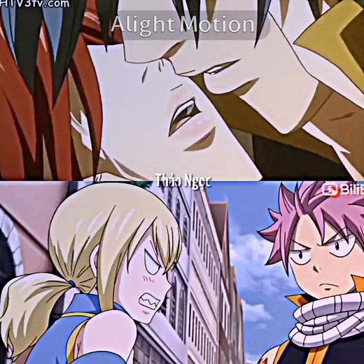 Natsu và Lucy trong Fairy Tail OVA 9