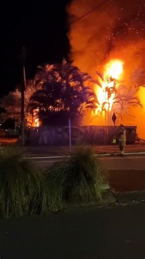 Fire on Jonson Street Byron Bay