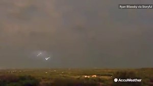 429K views · 5K shares | MUST-SEE: A lightning strike comes and goes in the flash of an eye -- but this is what it looks like in slow-motion (Austin, Texas Monday): | AccuWeather | Facebook
