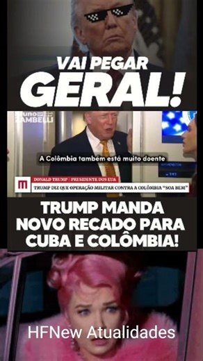 Trump Envia Novo Recado ao Presidente da Colômbia e Gera Repercussão Diplomática