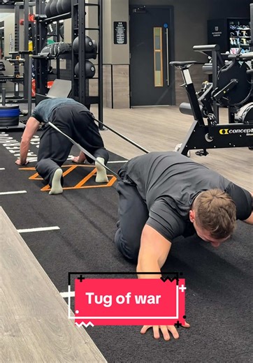 Tug of War Workout Challenge with Gym Friends