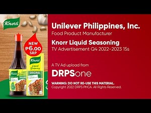 Knorr Liquid Seasoning TV Ad Q4 2022-2023 15s (Philippines)