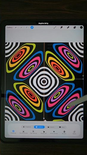 Trippy Pattern Art in Procreate #fyp #viralshorts #artwork #creative