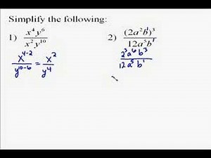 A18.3 Exponent Properties Involving Fractions