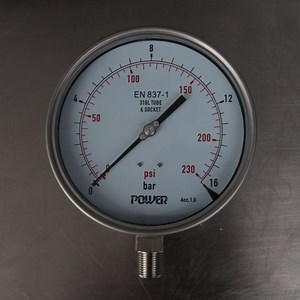 [Hot Item] 230 Psi Water Pressure Gauge SS316/SS304 Material
