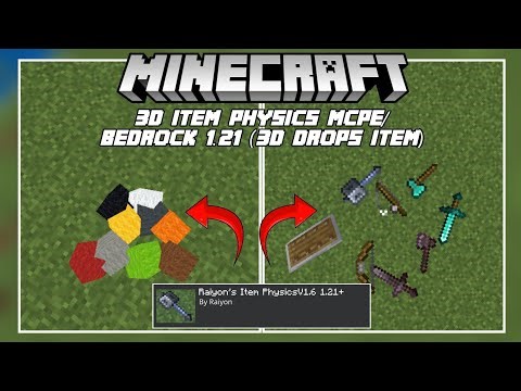 3D Item Physics MCPE/Bedrock 1.21 (3D Item Drop)