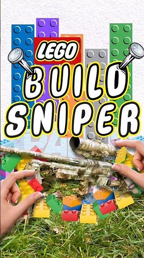 How to Build a Sniper Rifle with LEGO Bricks #lego #baloklego #shortvideo #legobricks #sniperrifles