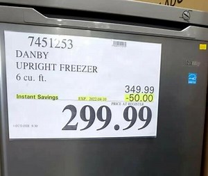 [Costco] Danby 6 cu. ft. Spotless Steel Upright Freezer (costco west) $299.99 - RedFlagDeals.com Forums
