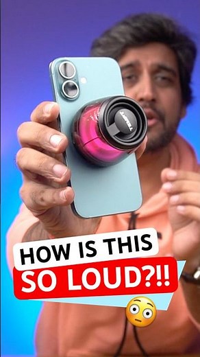 This Tiny Magnetic Bluetooth Speaker is Surprisingly LOUD!! 😮🔥 #shorts