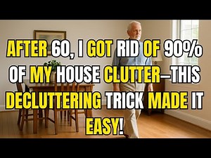 After 60, I Got Rid of 90% of My House Clutter—This Decluttering Trick Made It Easy! Wise aging tips