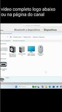Abrir as configurações antigas de Dispositivos e Impressoras no W11 #impressora #windows11 #pc