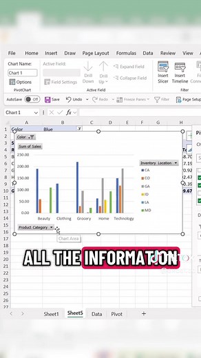 Turn boring spreadsheet data into clean, interactive visuals with pivot charts in Excel. In this quick tutorial, I’ll show how to build a chart from your pivot table, filter it instantly, and make your reports look way more professional. Save this one for your next dashboard build. #ExcelTips #PivotChart #DataVisualization #SpreadsheetTutorial #LearnExcel