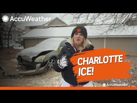 Charlotte, North Carolina Iced Over, Car Crashes