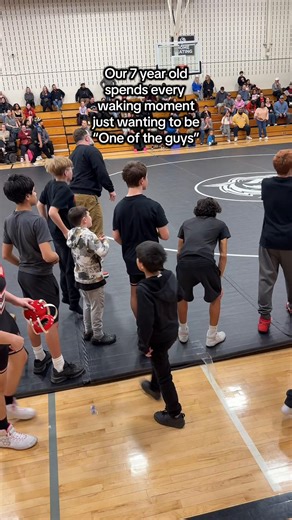 They added a new 67lb weight class for him in middle school wrestling @lobyouup #middleschool #guystuff #wrestling