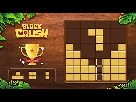 Block Crush Gameplay | Relaxing Wood Puzzle for Android