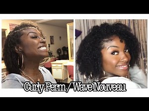 Curly Perm/ Wave Nouveau On 4c transitioned hair