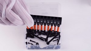 Allen Wrench Drill Bit Set, Impact Hex Head Screwdriver Bit Set, 1/4” Hex-Shank S2 Steel Hex Bits Set, CNC 2” Long 10pcs (3mm) Magnetic Driver Bit with Storage Box