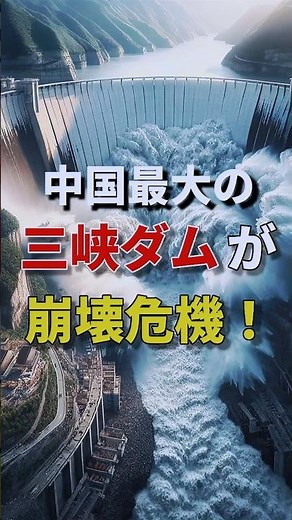 世界最大級の水力発電ダム、中国の三峡ダムが崩壊の危機！ #shorts #三峡ダム #崩壊