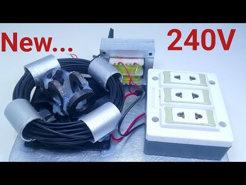 DIY 240V Generator from Colling Fan And Magnet – Simple & Powerful Conversion Idea 2025.