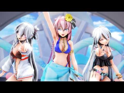【MMD】shake it!【Luka×Haku×言和】