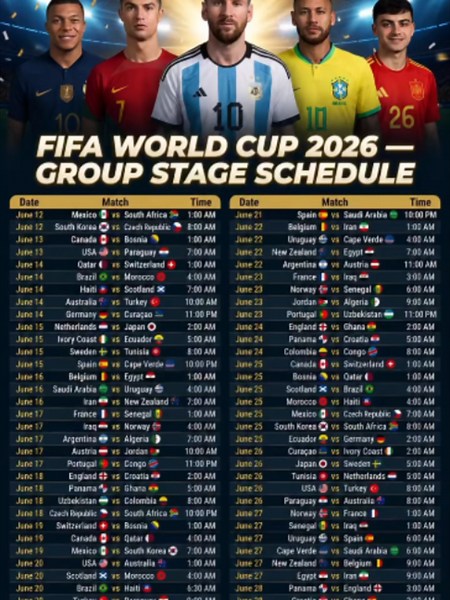 FIFA World Cup game schedules. Save this post, share it with fellow football lovers, and stay u