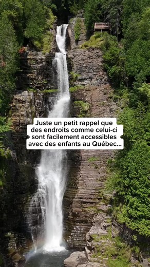 Besoin d’un petit remontant côté méréo? Aujourd’hui, je vous parle d’un vrai joyau caché : la Chute Jean-Larose, située juste à côté du Canyon Sainte-Anne. 💦✨ Avec ses 74 mètres de hauteur, cette cascade impressionnante offre un spectacle grandiose en toute saison! Pour l’admirer de près, il faudra descendre (et remonter! 😅) environ 400 marches, mais l’effort en vaut la peine! La randonnée est accessible aux familles avec une bonne condition physique, et le décor naturel est à couper le souffl