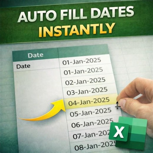 Most People Don't Know This Excel Date Trick #excel #shortsfeed #shorts #exceltips