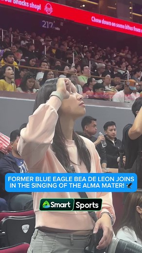 Former Blue Eagle Bea De Leon Supports UAAP Volleyball Team Live at MOA Arena