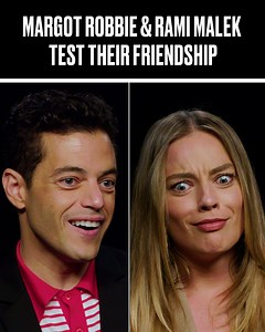 Margot told us why she faked her own death when she was younger 😂 Margot Robbie and Rami Malek play 'Do you even know me?' | UNILAD