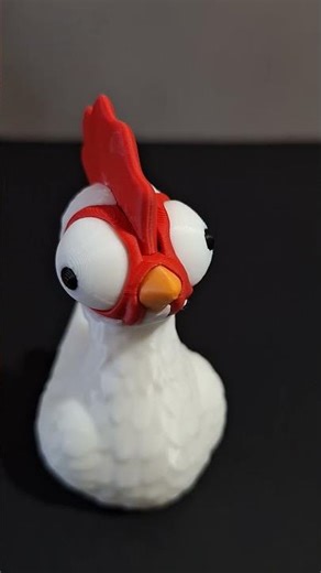 This 3D Printed A Derp Chicken Its Too Cute! 🐔😊