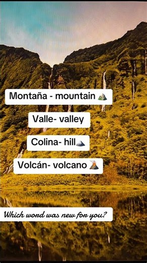 Spanish level 1:words related to nature #learnspanish #spanishteacher #Spanishwords/ phrases