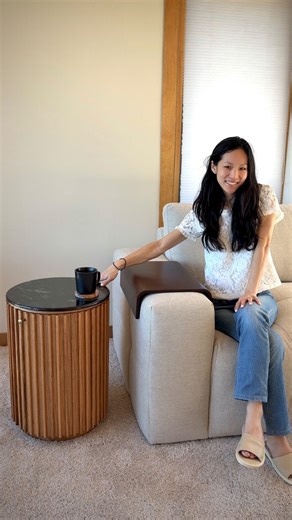 Erica Chan Stenvall on Instagram: "A piece that feels as good as it looks ✨ The Olina 16” Solid Oak Side Table (SKU9060) by @hernest_official instantly elevates my living room with its sculptural form, rich oak texture, and smooth stone top. Every detail is intentional — crafted to bring warmth, depth, and timeless design into my home 🤎 Shop through my link and enjoy up to 60% OFF during the WINTER FINAL SALE → https://www.lkt.ink/s/fTtU #HERNEST #WinterAtHernest #MyHernestHome #roominspo #home