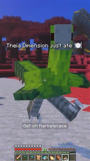 Ate and left no crumbs 🍴 #minecraft #bedrock #addon #theiadimension #mcpe #fyp #mod #minecraftmap