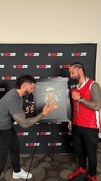 Making the #WWE2K25 cover reveal a family affair with The Usos 🤙