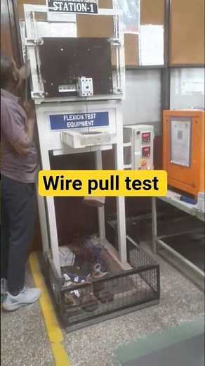 R&D Department Wire pull testing process. #wire #pulltest #electrical