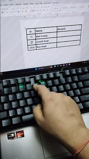 Serial number symbol in ms word | #keyboard #computer #windows #learning