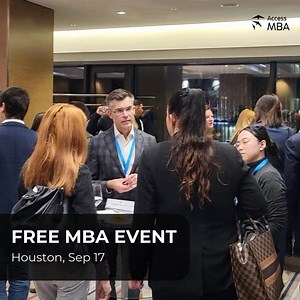 5.1K views · 24 reactions |  The best MBA universities are coming to Houston – September 17! Meet admissions directors, attend exclusive MBA seminars and workshops, and get expert advice tailored to your career goals. Discover scholarship opportunities and register for free today – limited spots available! | AccessMBA | Facebook