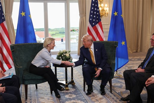 WATCH: Trump and von der Leyen announce U.S.-EU trade framework