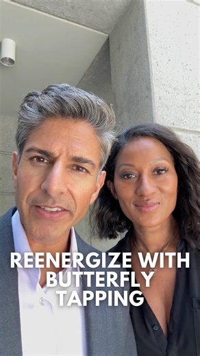 Suneel Gupta on Instagram: "Butterfly Tapping 🦋 is a simple but powerful practice you can use to re-center and recharge your energy in the middle of a hectic day. Thank you @maimahkarmo for introducing me to this practice—it’s a gift. #mindset #motivation #personalgrowth"