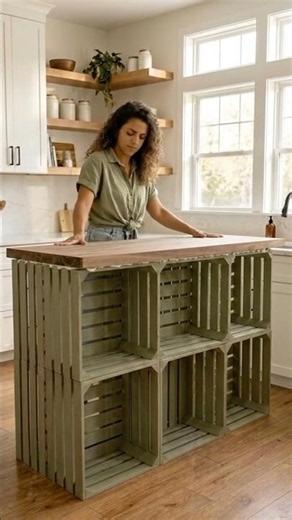 DIY Crate Kitchen Island: Budget-Friendly Transformation!