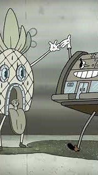 Bob l'éponge | SpongeBob en dessin animé rétro ! #Shorts