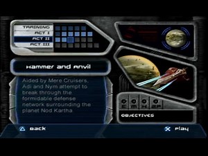 Star Wars Jedi Starfighter (PS2) - Mission 7 Hammer and Anvil