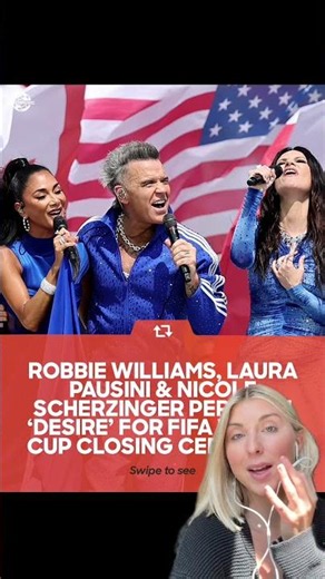 Robbie Williams, Nicole Scherzinger and Laura Pausini perform FIFA World Cup 2026 Closing Ceremony