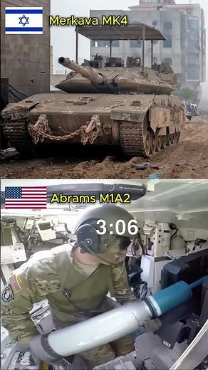 Abrams M1A2 vs Merkava Mk4 Reload Speed Comparison