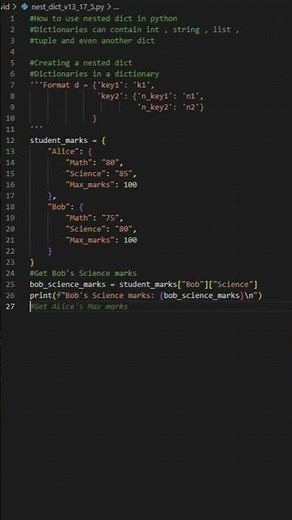 How to use nested Dictionaries #coding #python #programming #pythonforbeginners