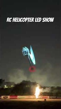 RC Helicopter LED Show 🚁✨ #shorts #rc #drone #Helicopter #LED #Show