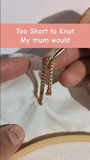 Too short to tie How to Tie a Finish Knot with a Short Thread when Hand Sewing