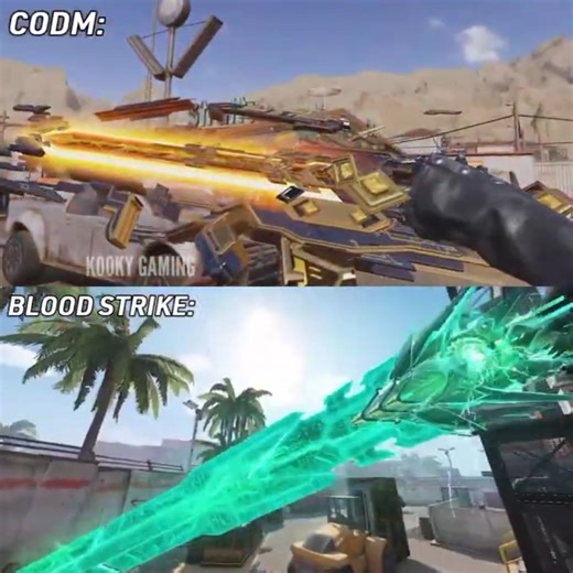 WEAPON INSPECTION IN CODM VS BLOOD STRIKE! 💀 #shorts
