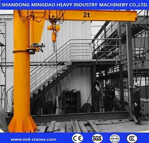 [Hot Item] Electric Mobile Boom Lifting 5t Jib Crane with Electric Hoist