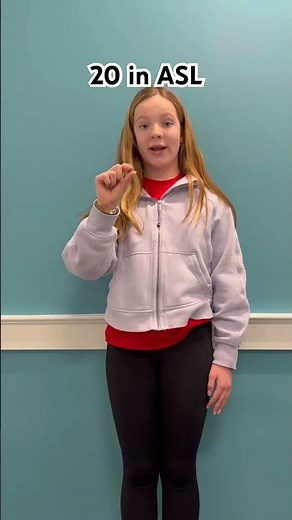 How to say 20 in ASL (American Sign Language)